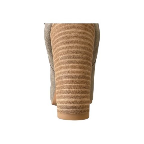 Elaine Turner Grey Suede Fringe Booties - Size 8.5 - Picture 6 of 8